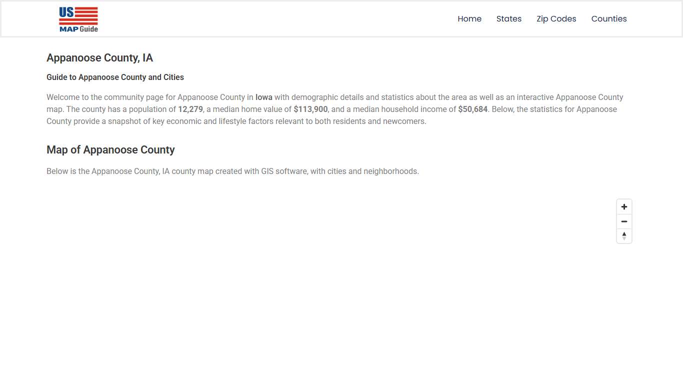 Appanoose County, IA Map – US Map Guide