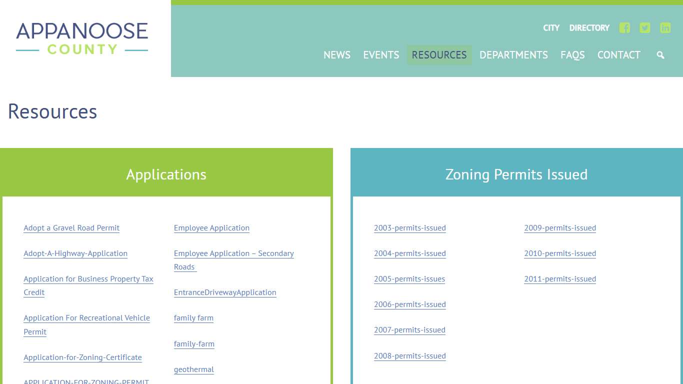 Resources - Appanoose County